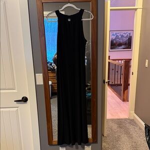 Elegant Black Sleeveless Maxi Dress